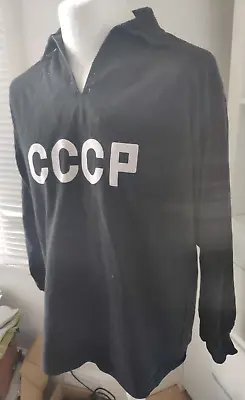 £69.99 • Buy Vintage TOFFS & CO Lev Yashin Black CCCP Football Goalkeeper Top Shirt Large