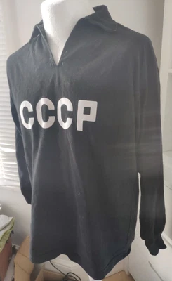 £69.99 • Buy Vintage TOFFS & CO Lev Yashin Black CCCP Football Goalkeeper Top Shirt Large
