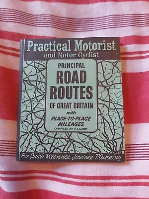 1958 Practical Motorist & Motor Cyclist Principal Road Routes Of GB  F. J. Camm • £2.99