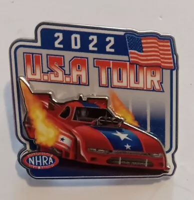NHRA 2022 U.S.A Tour Layered Pinback Lapel 1.5  American Flag  Car  • $22.50
