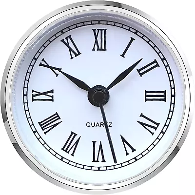 Mini Clock Insert 2.4 Inch (61 Mm) Round Quartz Clock Fit-Up Movement Miniature  • $16.88