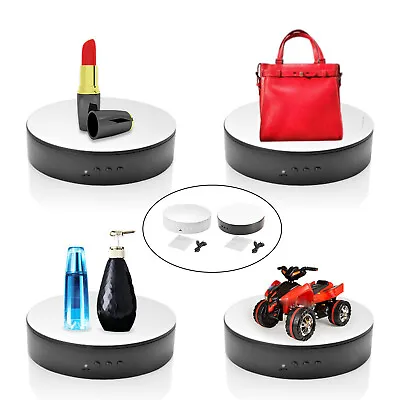 Motorized Rotating Display Stand 360 Degree Turntable Fun For Desktop Video • £17