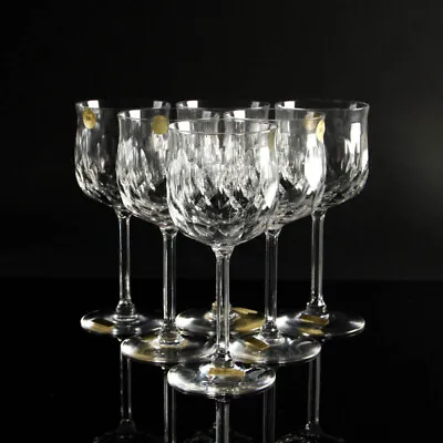 Kristall F Lead Glass Red Wine MOSER Set From 6 Mid Century Vintage Stock Goods • $130.02