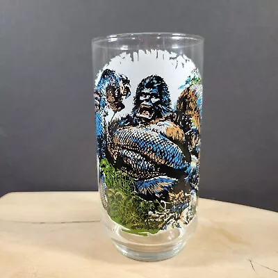 King Kong Coca Cola Coke Drinking Glass Cup Vintage 1976 Skull Island Snake • $8.99