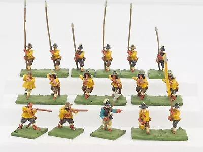 15mm English Civil War Infantry X 17. Painted. Blue 372 • £21