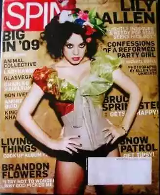 Spin Magazine February 2009 Lily Allen Cover Snow Patrol New • $11.98