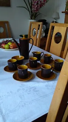 Very Stylish Vintage 1970's  Myott INTONE England  15 Piece Coffee Set • £35