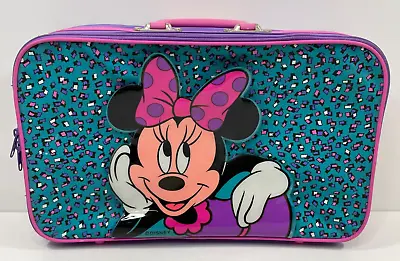 Vintage Disney Minnie Mouse Childrens/Kids Luggage/Suitcase Sleepover Bag Travel • $39.99