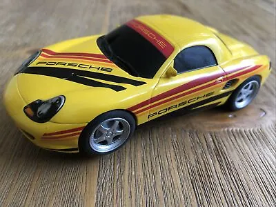 Scalextric Hornby Porsche Boxster Yellow Slot Car Needs New Pick-up Brushes Vgc • £16