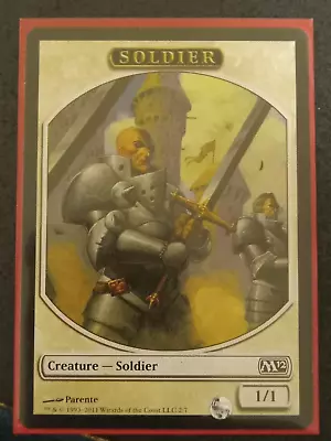 MTG Magic 2012 Soldier Token Card • $1.36