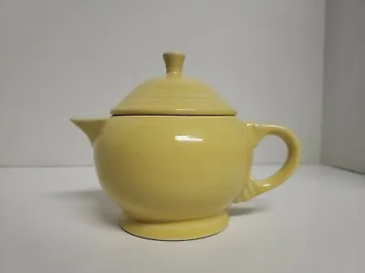 Vintage Fiestaware 2 Cup Tea Pot Fiesta Pale Yellow  • $54