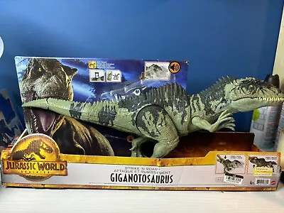 Mattel Jurassic World: Dominion Giganotosaurus Strike N' Roar Dinosaur Figure • $23.90
