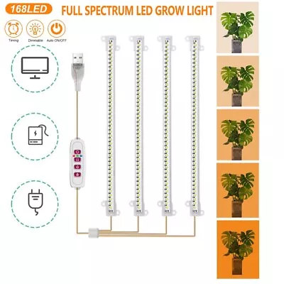 Plants Flower LED Grow Light Tube Bar Full Spectrum Lamp For Indoor Vegetable • $15.29