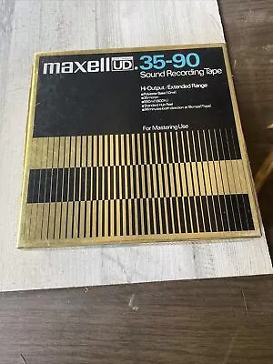 3 Maxell Us-35-90 7” Plastic Reels With Tape Used • $12.99