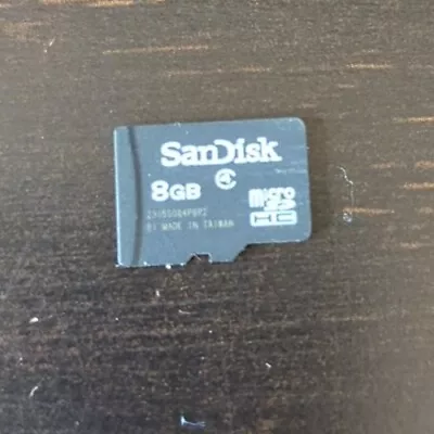 Sandisk MicroSD HC 8GB Memory Card W/SD Adapter • $0.99