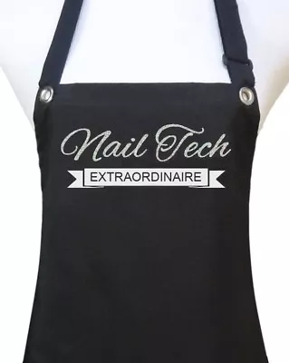 Manicurist Nail Tech Apron Manicure Pedicure Waterproof NAIL TECH EXTRAORDINAIRE • $28.75