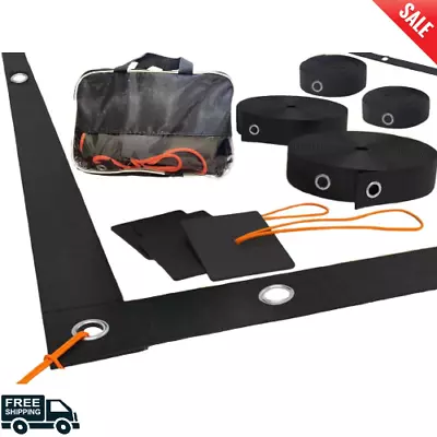 Heavy Duty Beach Volleyball Lines For Sand Webbing Set For Outdoor Anchors NEW • $52.74