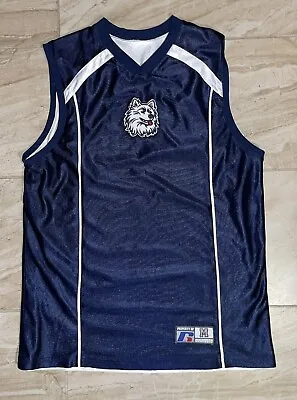 Rawlings UCONN Huskies Basketball Reversible Jersey Mens Size Medium Vintage • $19.99