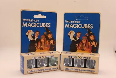 Lot Of 2 Packs Westinghouse Flash Magicubes: Flashcubes = 6 Cubes • $15