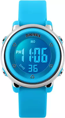 Kids Digital Watch Outdoor Sports 50M Waterproof Electronic Watches Alarm Clo... • $40.49