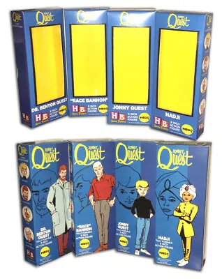 Set Of 4 JONNY QUEST BOXES For 8  Mego Action Figures (BOXES ONLY!) • $48