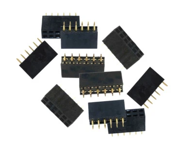 £4.47 • Buy 10x 12 Pin 2.54mm Double Row 2x6 Female Straight Header Pitch Socket Strips 