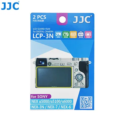 $12.09 • Buy JJC 2PCS LCD Screen Protector Film For Sony A6500 A6400 A6300 A6000 A5100 A5000