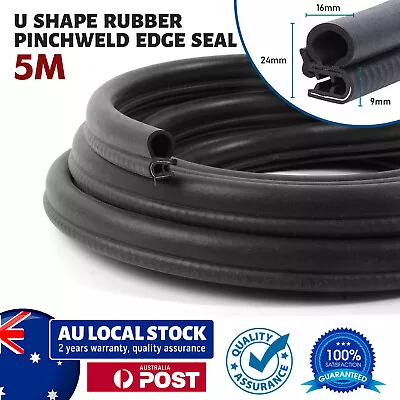 Flexible Rubber Edge Trim Pinchweld U Shape Protect Sharp Toolbox Marine Seals • $29.89