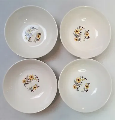 4 Canonsburg Pottery Wilshire Soup Salad Bowls 6  Dura-Gloss Vintage USA 221  B  • $8.99