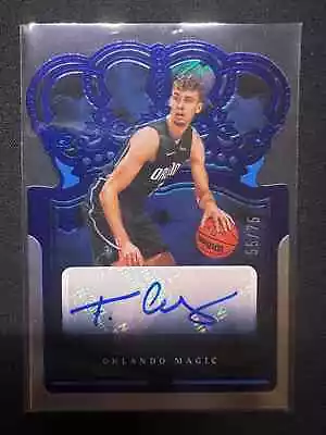 2021-22 PAnini Crown Royale NBA Franz Wagner RC Auto Blue 55/75 Magic Mint • $9.99