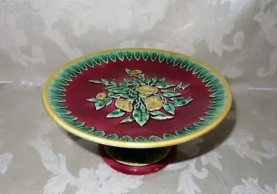 A Gorgeous Victorian 1800's Decorative Majolica Compote This Is A RARE HTF Form • $105