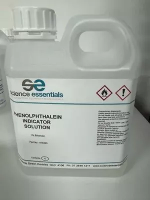 Phenolphthalein Indicator 1% In Ethanol 1l • $98