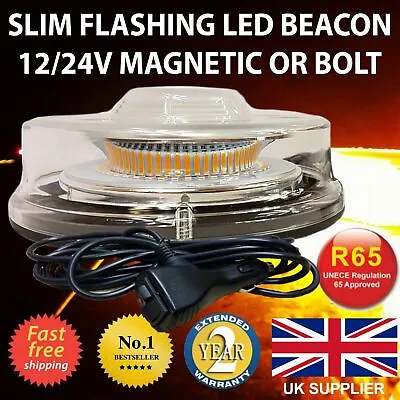£26.95 • Buy LED Flashing Beacon Magnetic Or Bolt 12v24v Lightbar Truck Warning  Light Strobe
