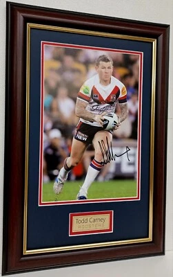 $69.99 • Buy Todd Carney Signed Framed Sydney Roosters