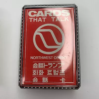 Northwest Orient Airlines Deck Playing Cards That Talk Vintage Japanese Language • $13.30