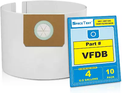 10 Pack VFDB 4 Gallon Bags Compatible With Vacmaster 4 Gallon Models # VF408 VF • $22.31