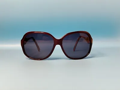 Vintage Emilio Pucci Dark Red Acetate Sunglasses Made In Italy #323 • $40