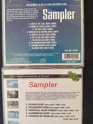 SAMPLER 2 CD LOT: Meditation - Relaxing Nature Sounds RESTORED  LIKE NEW -MINT • $5.99