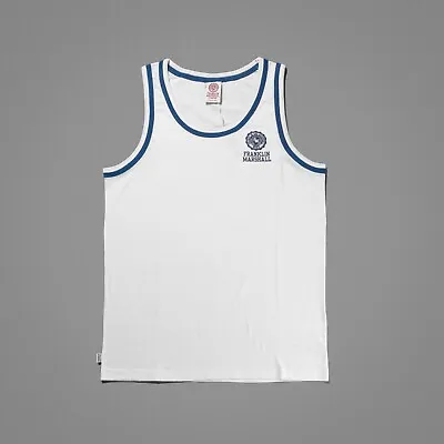 £10.99 • Buy White Authentic Franklin And Marshall Chest Crest Tank Top Vest BNWT CC1
