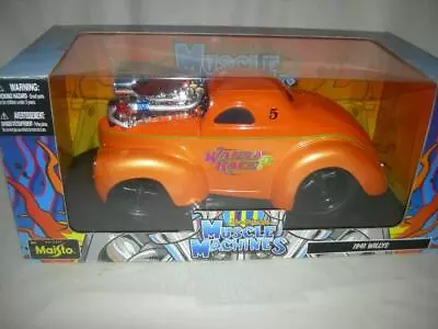 41 Willys Coupe In Orange Wanna Race Muscle Machine. Nice Box 1:18 Scale • $109