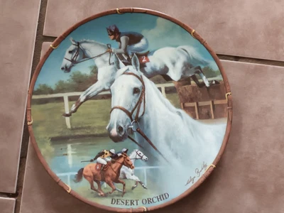 £4 • Buy Lovely Danbury Mint Royal Worcester Desert Orchid Collectors Plate Horse Racing