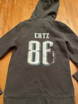 ZACH ERTZ Philadelphia EAGLES - Hooded Sweatshirt #86 -Fanatics Mens Small • $18