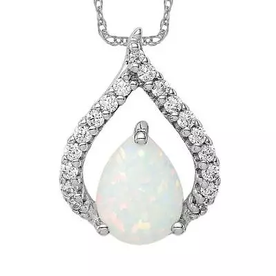 925 Sterling Silver Cubic Zirconia CZ Lab Grown Created Opal Floating Open ... • $154