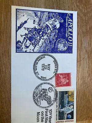 USA First Man On The Moon FDC 1979 Cover Apollo 11 • £1.99