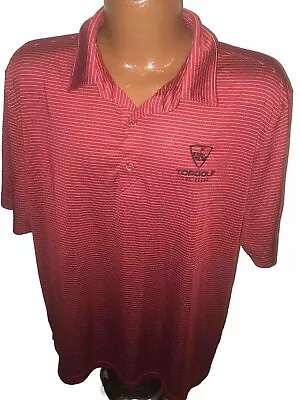 Cutter & Buck Top Golf Las Vegas Striped Polo Golf Shirt Size XL • $17.99