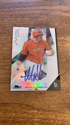 Matt Adams 2015 Topps Finest Signed Refractor On-Card Auto Cardinals 3A • $5