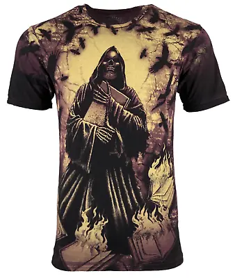 Rebel Saint By Affliction Men's T-shirt DEATH Biker Skull Tattoo S-5XL • $23.99