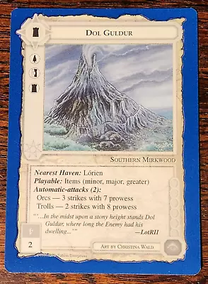 1x Dol Guldur Middle Earth MECCG CCG Rare NM ( Unlimited ) + Fast Ship! • $5.29