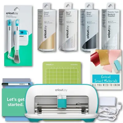 Joy Smart Machine With DIY Vinyl Decal Sampler Essential Tools Starter Bundle  • $240.36