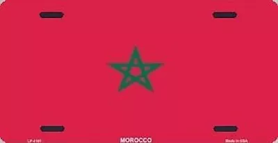 Aluminum National Flag Morocco  License Plate  NEW • $17.50